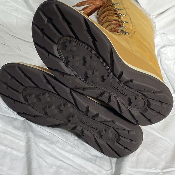 TIMBERLAND Picudilla Boots 14" Waterproof Lace Up Outdoor Womens 8.5 Tan Wheat - Picture 7 of 15